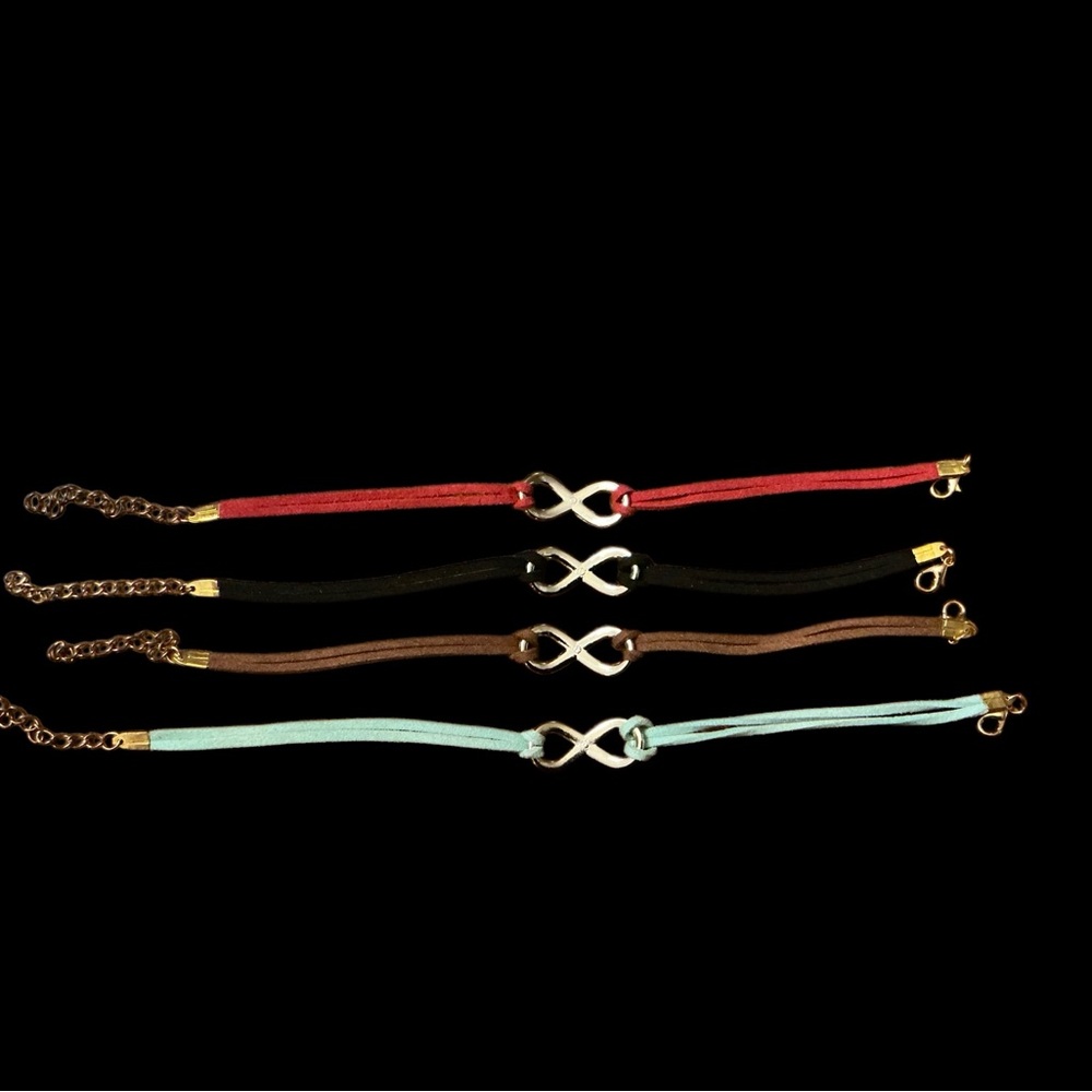 Infinity Symbol Bracelets Set - Picture 7 of 7